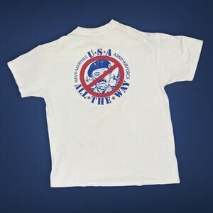 1991 USA All The Way T-Shirt – Gulf War Era Single Stitch XL Made in USA